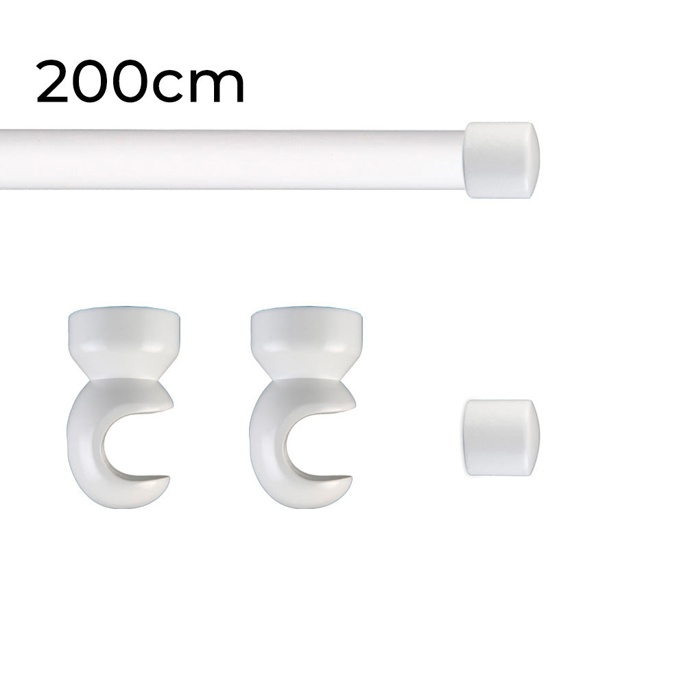 Tringle à rideau Ø22mm Bouchon Installation au plafond