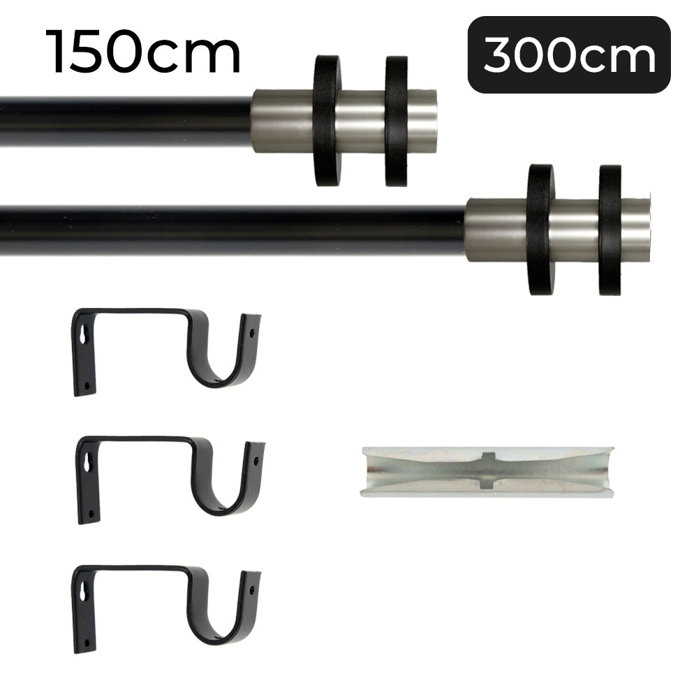 Tringle à rideau Ø22mm Cerceaux Installation au mur