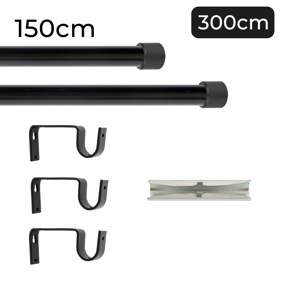 Tringle à rideau Ø22mm Bouchon Installation au mur