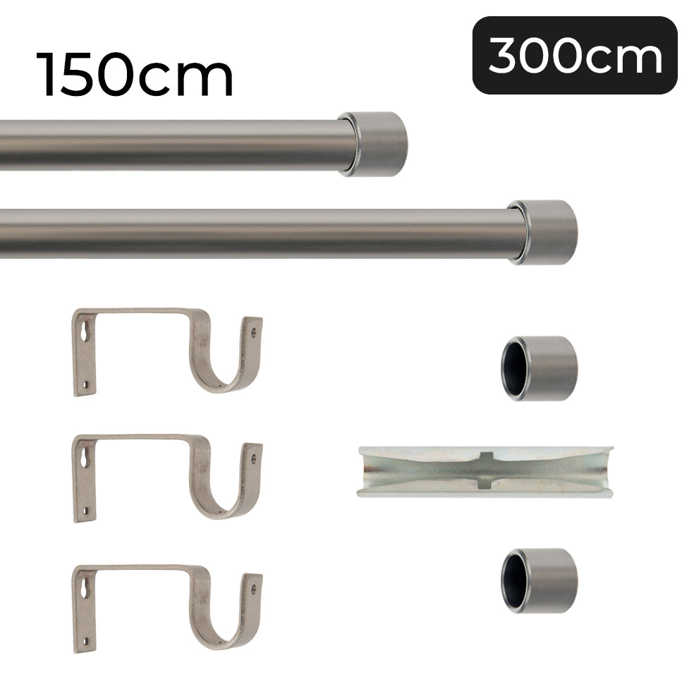 Tringle à rideau Ø22mm Bouchon Installation au mur