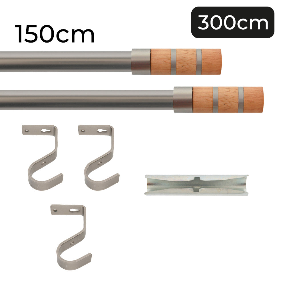 Tringle à rideau Ø22mm Couronnes Installation au plafond