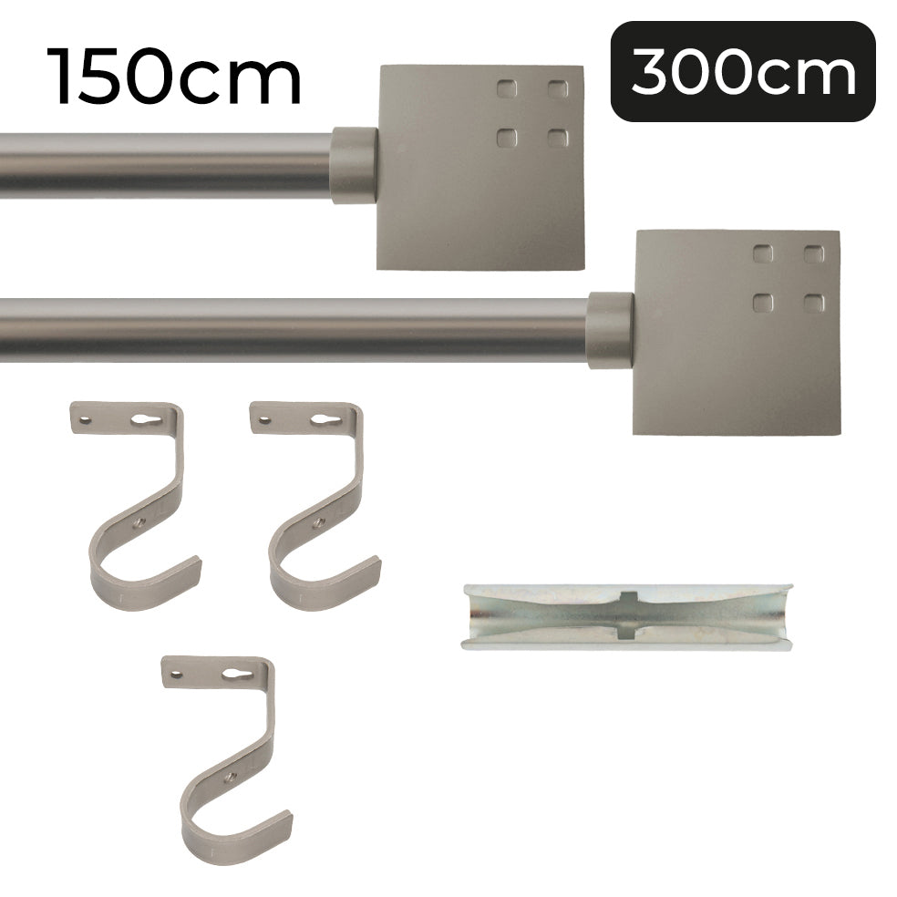 Tringle à rideau Ø22mm Carré Installation au plafond