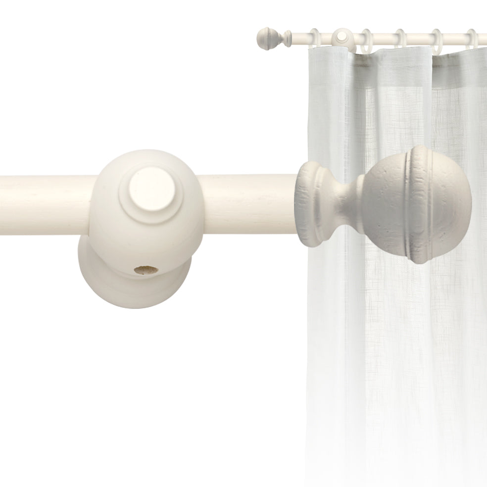 Tringle à rideau Ø30mm Sphère Avec anneaux Installation au mur