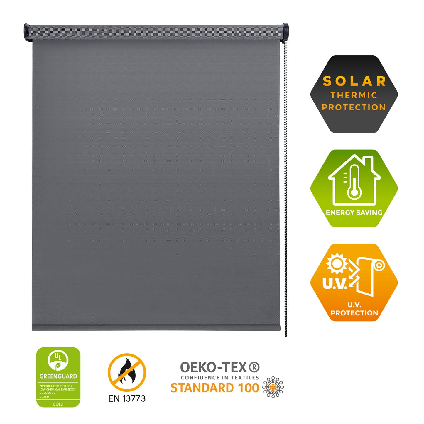 Store enrouleur Screen PRO Solar Gris Graphite
