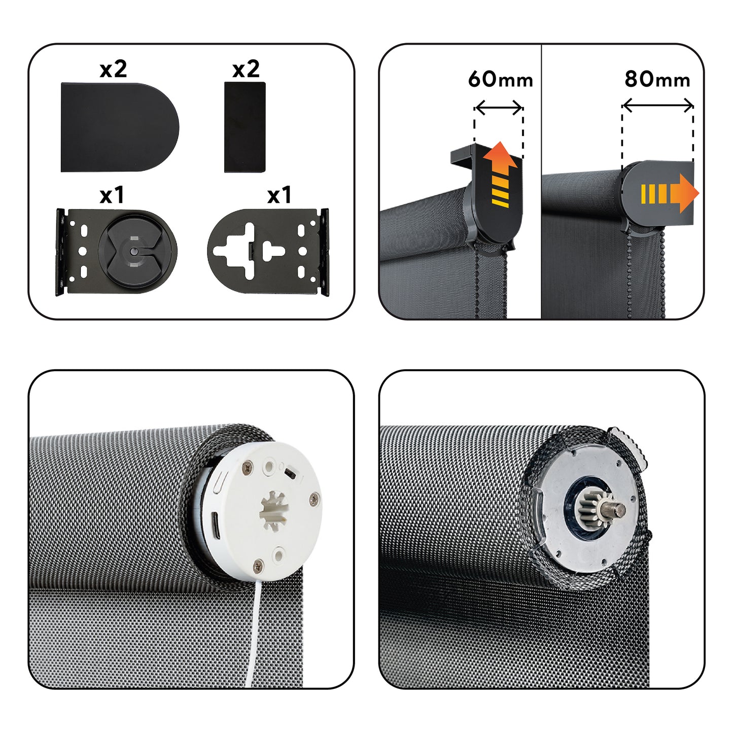 Store enrouleur Screen PRO Solar Motorisé Graphite