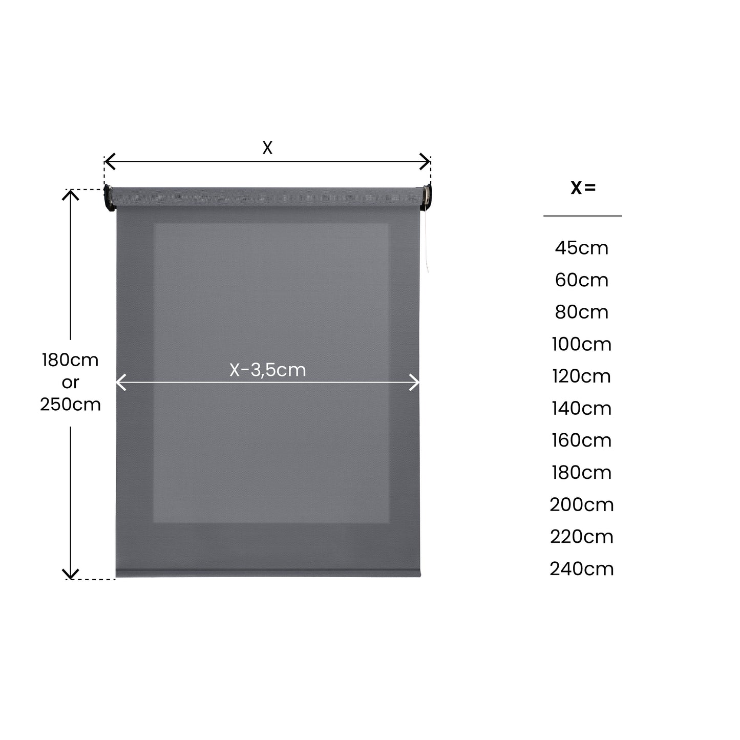 Store enrouleur Screen PRO Solar Motorisé Graphite