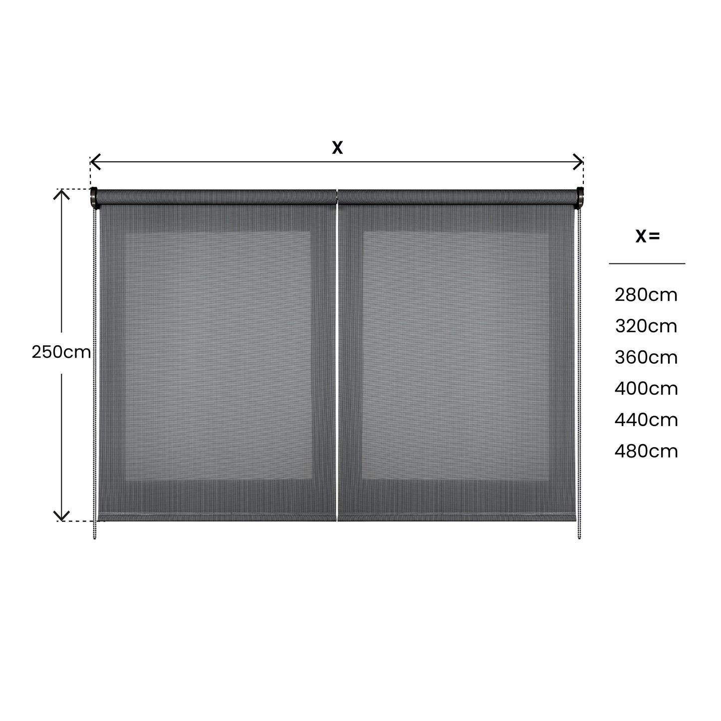 Store enrouleur XXL SCREEN PRO Solaire Graphite