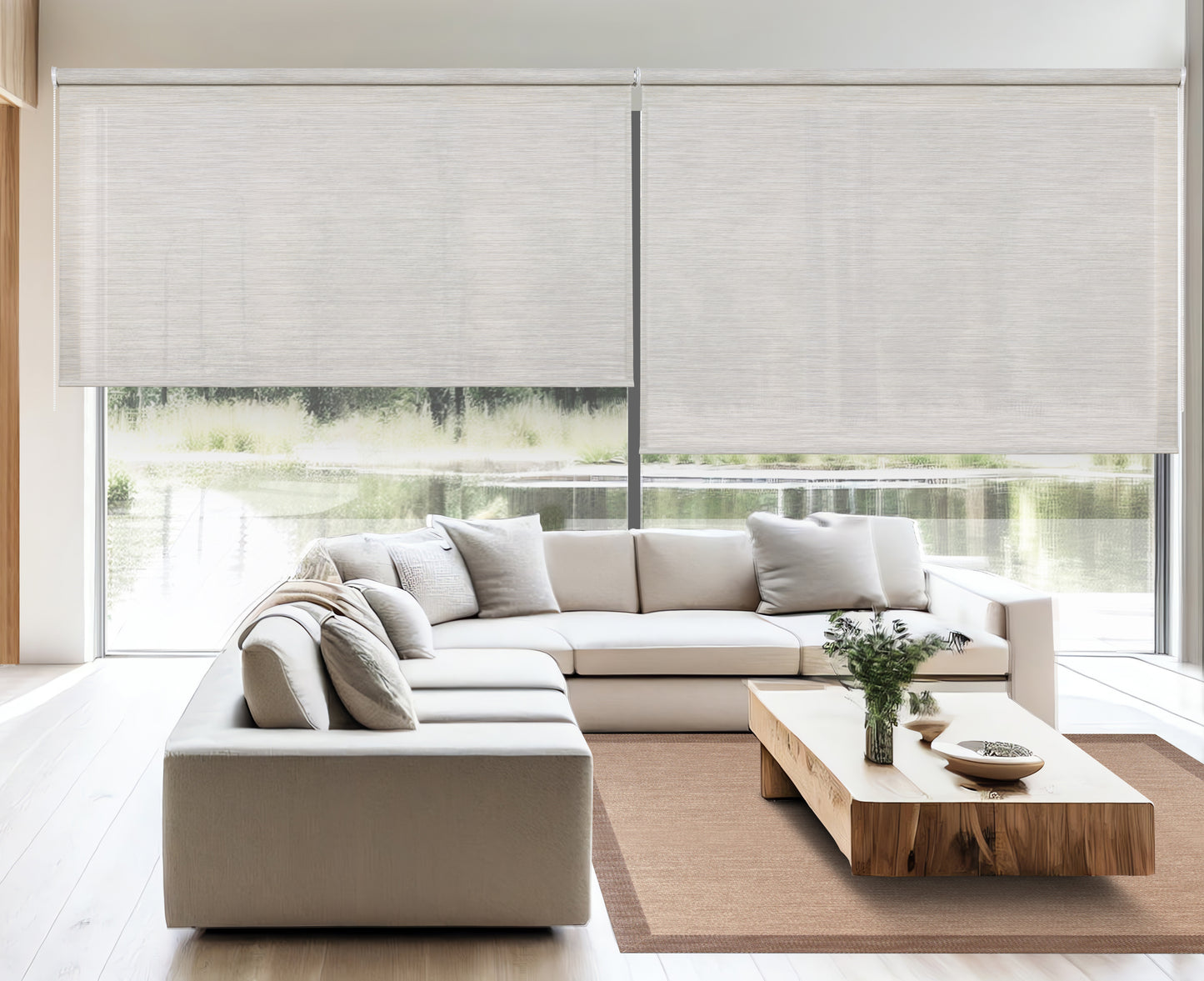 Store enrouleur XXL SCREEN PRO Solaire Texture Gris