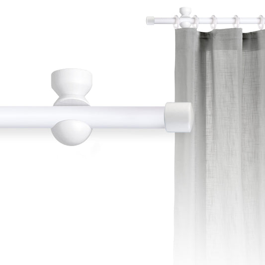 Tringle à rideau Ø22mm Bouchon Avec anneaux Installation au plafond