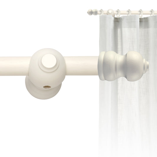 Tringle à rideau Ø30mm Classique Avec anneaux Installation au mur