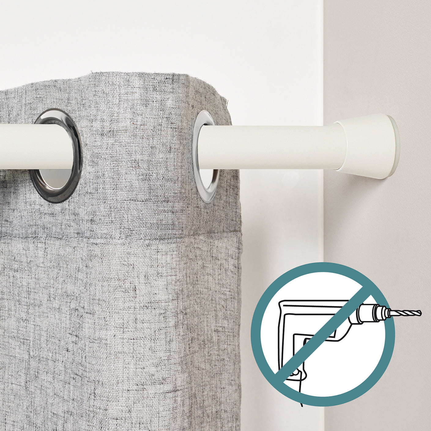 Barre entre murs extensible sans perçage