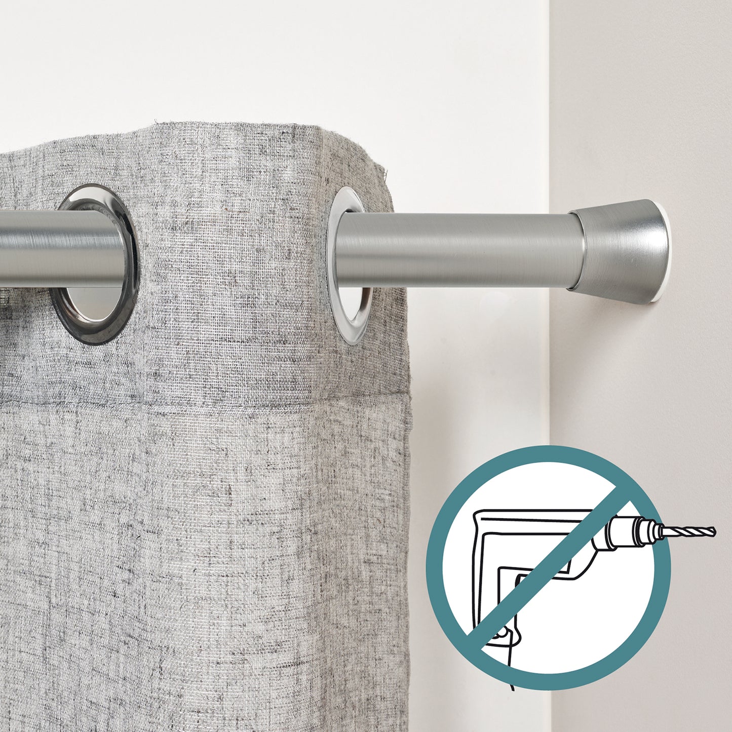 Barre entre murs extensible sans perçage