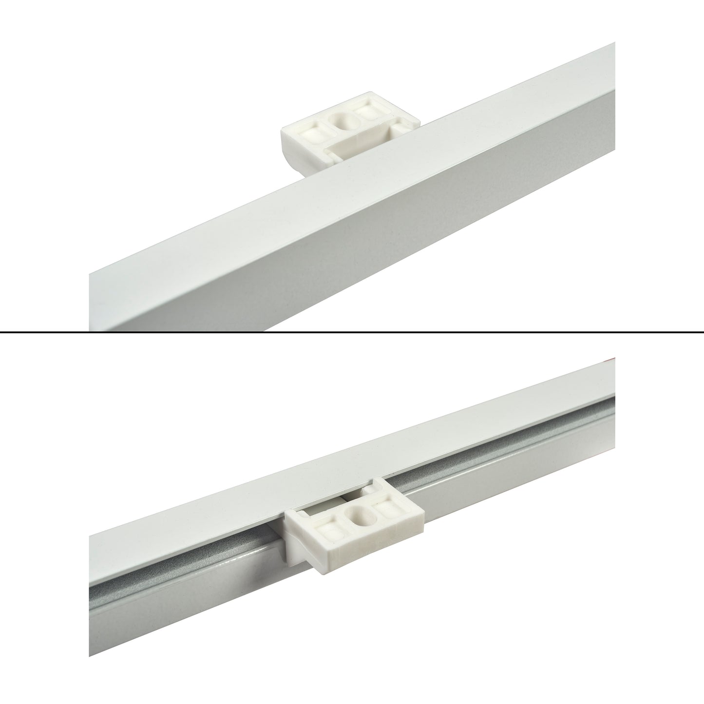 Rail aluminium à glissement facile