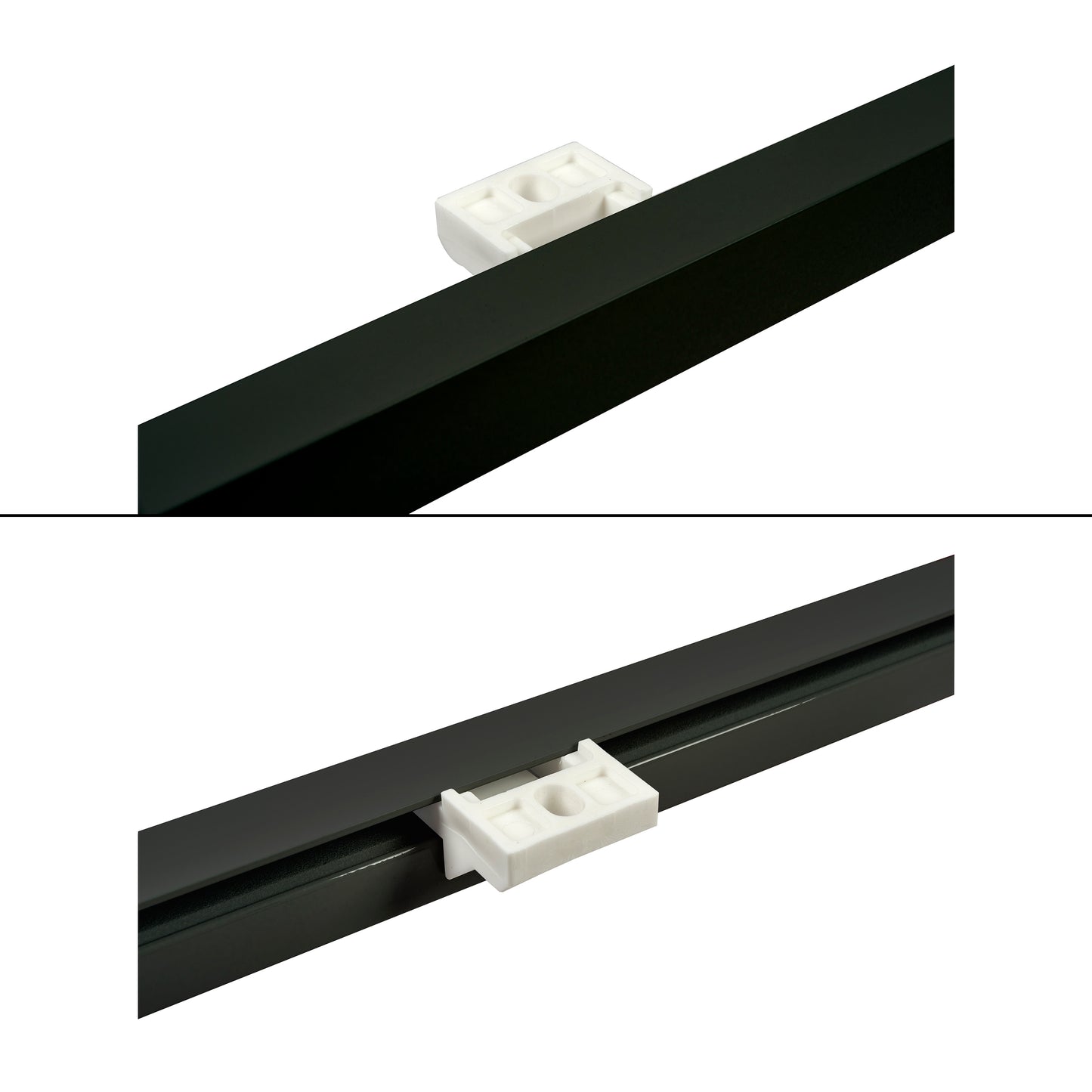 Rail aluminium à glissement facile